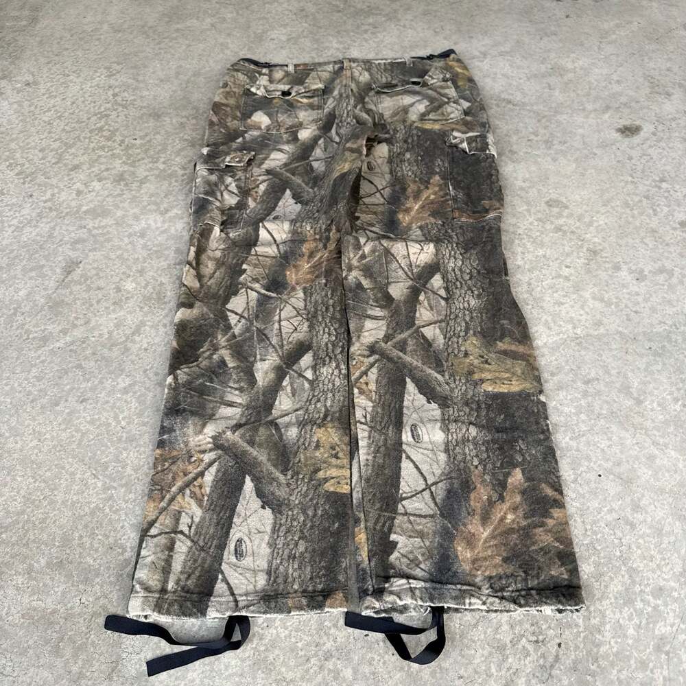 Vintage Y2K Whitewater Outdoors Men's Realtree Camo Cargo Hunting Pants